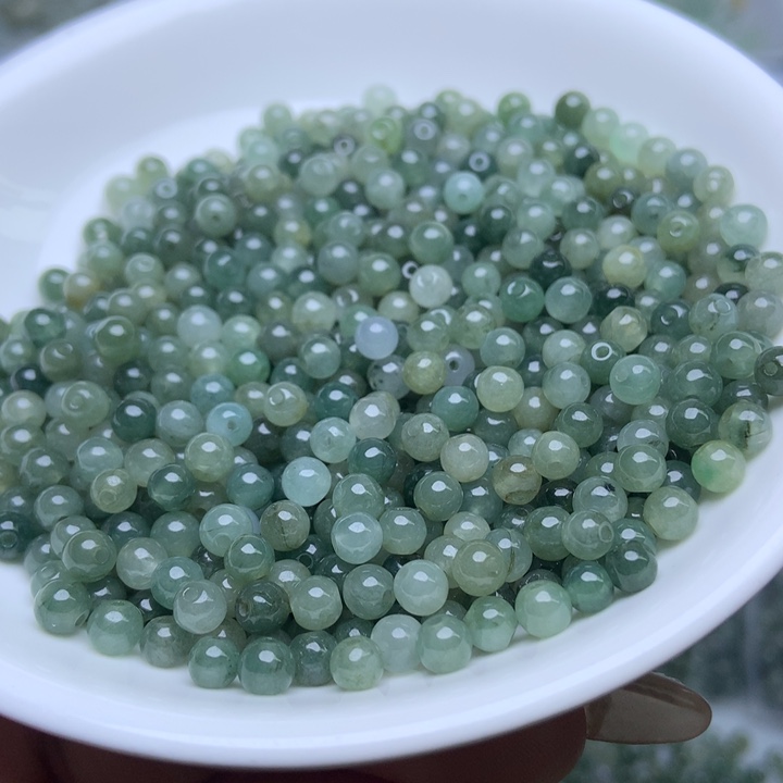 散珠翡翠卡4冰油青100个