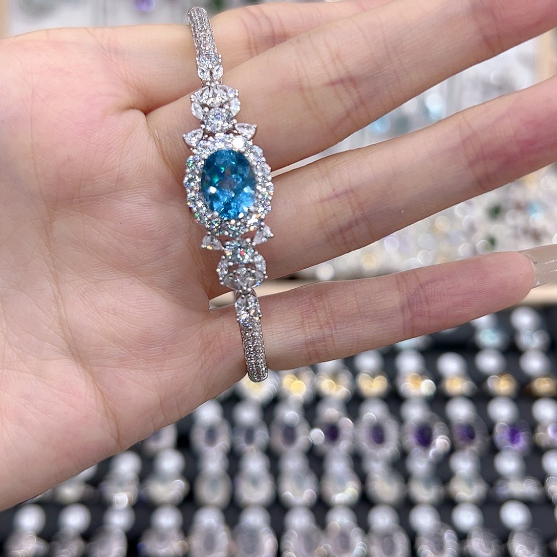 A****萤石戒指银S925镶嵌