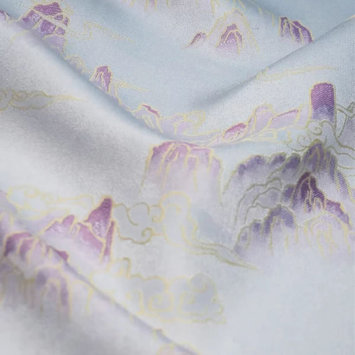 140门幅上久楷【江山多娇】正品宋锦面料40姆米新中式宋锦面料