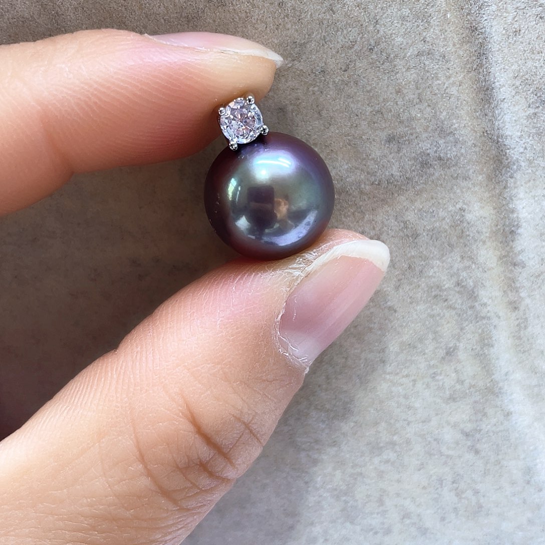 淡水珍珠颈饰银S925镶嵌