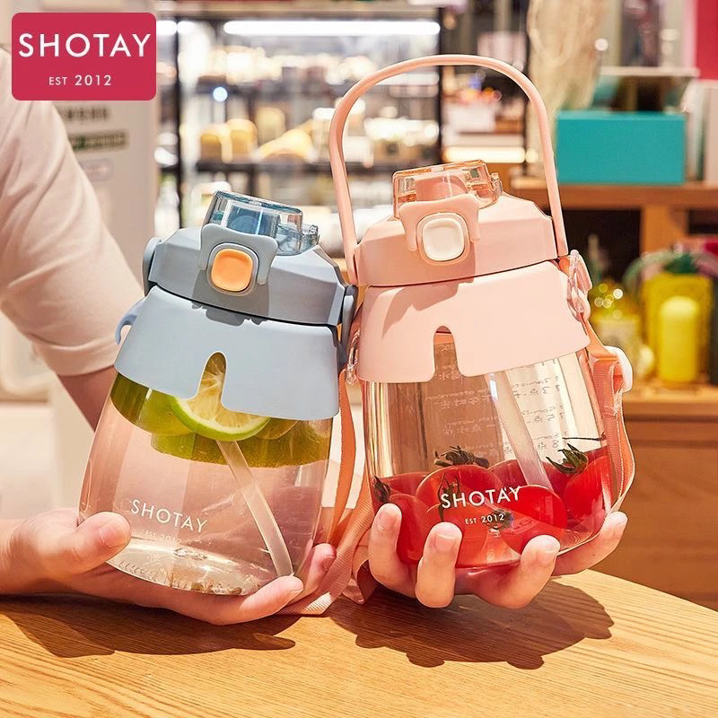 夏季冰霸杯高颜值女生巨无霸水杯奶茶杯带吸管茶漏大容量塑料水壶