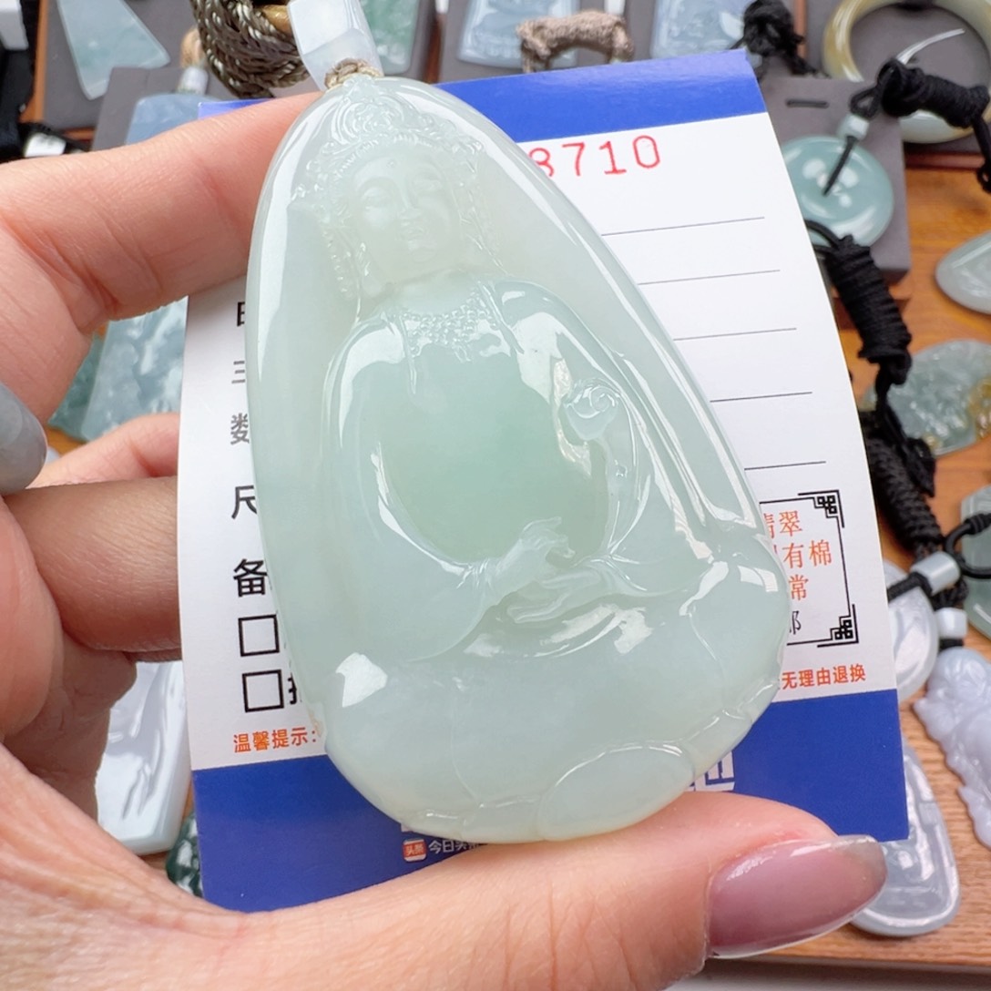 翡翠颈饰未镶嵌M***Q缅甸翡翠