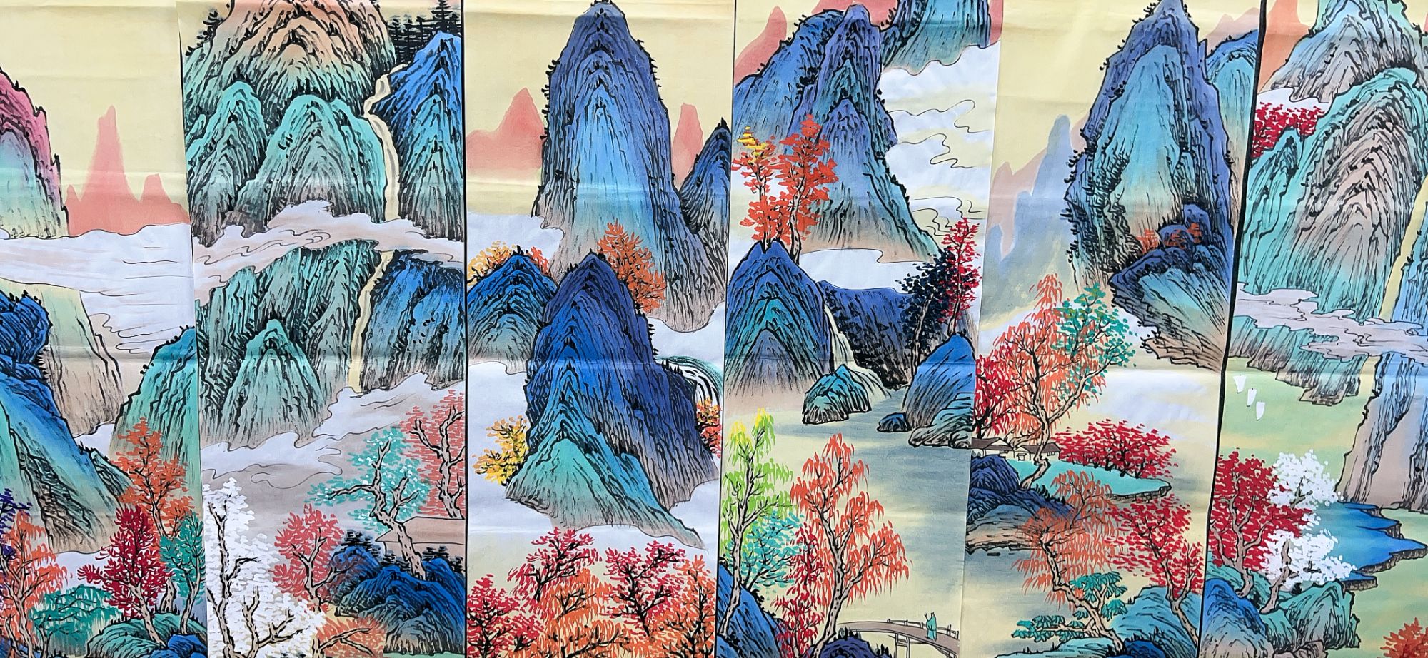 【欢日】精品十二条屏装饰画通用链接