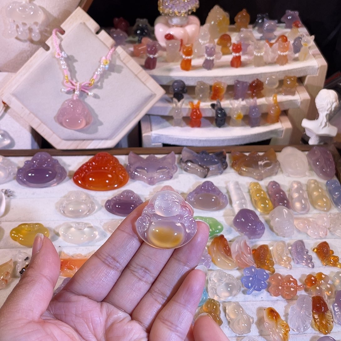 玛瑙/玉髓未镶嵌颈饰