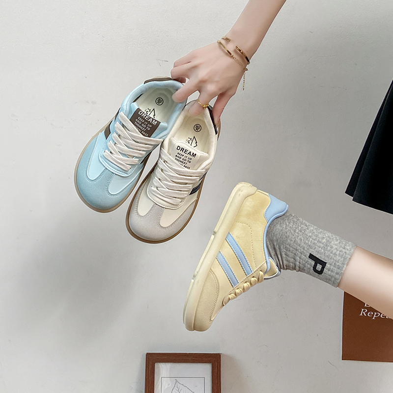 35-43码2025年秋季新款百搭大头板鞋女小白鞋41-42大码女鞋德训鞋