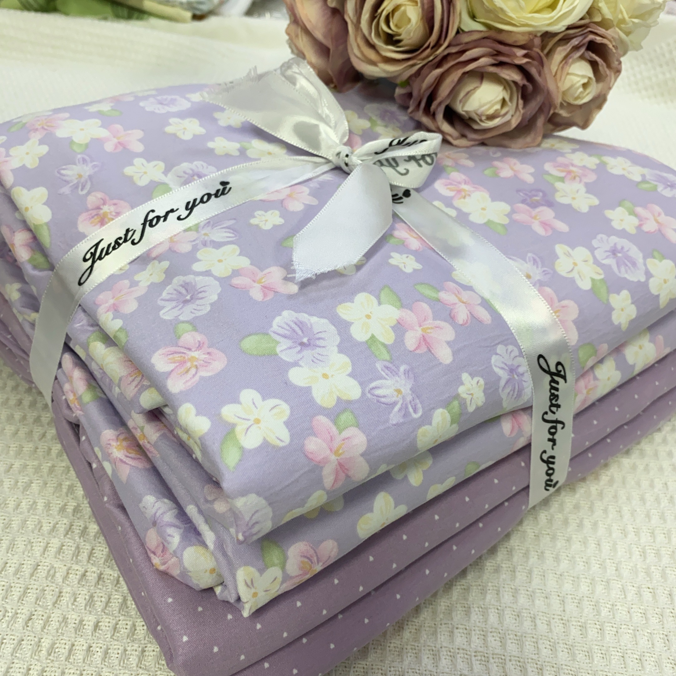 【丁香紫四件套】秋冬季 亲肤柔软舒适四件套标准1.8米床用家用床品