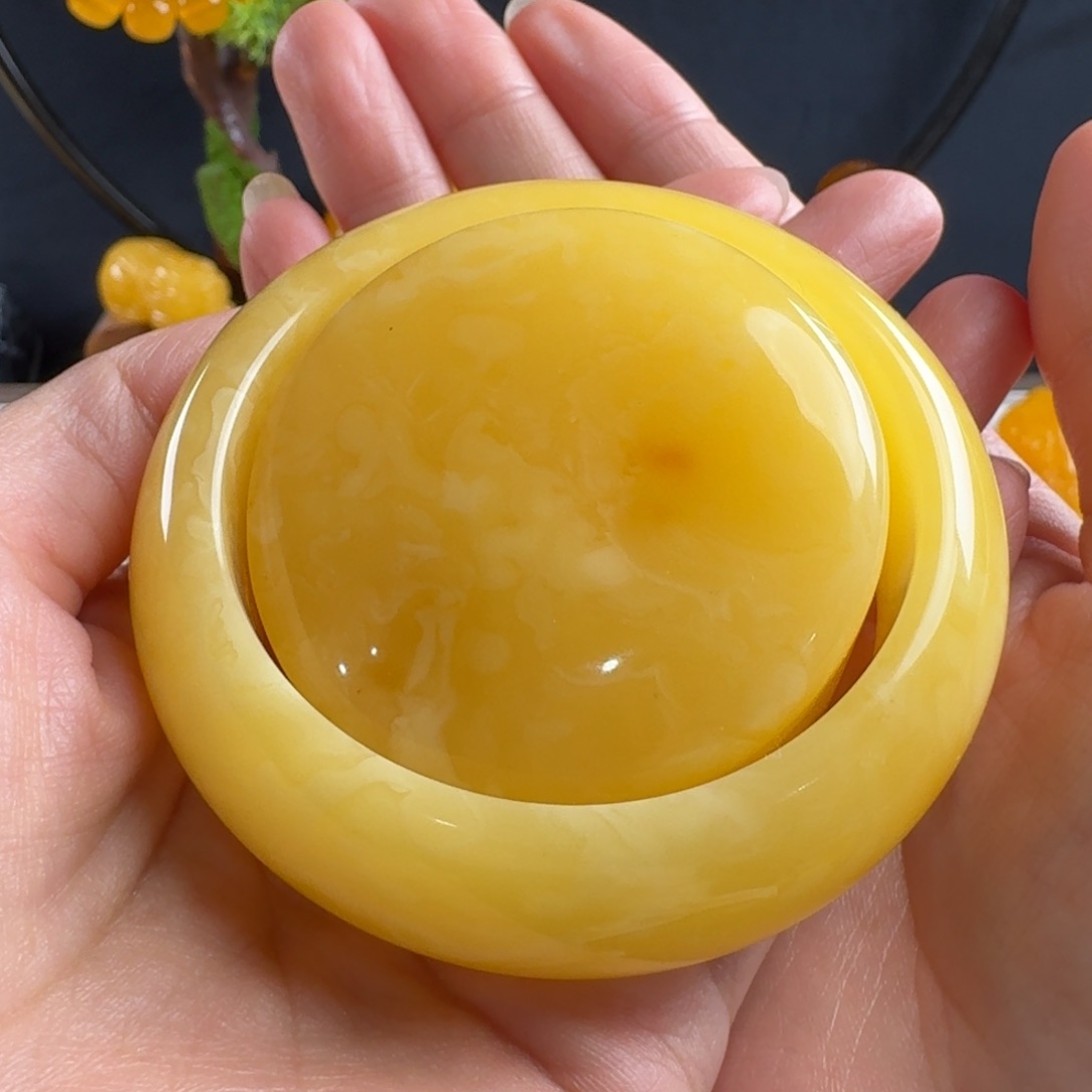 蜜蜡毛衣链未镶嵌