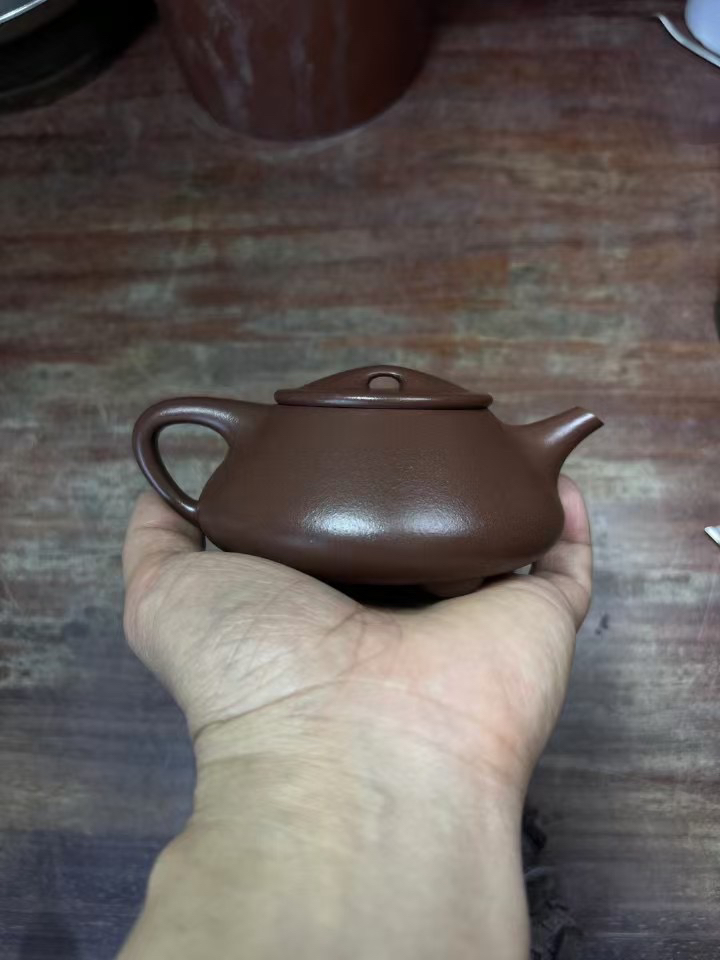 宜兴紫砂壶 任瓢壶 精工半手 容量200cc左右 紫泥