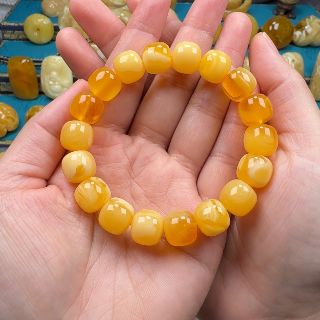 琥珀手链未镶嵌蜜蜡