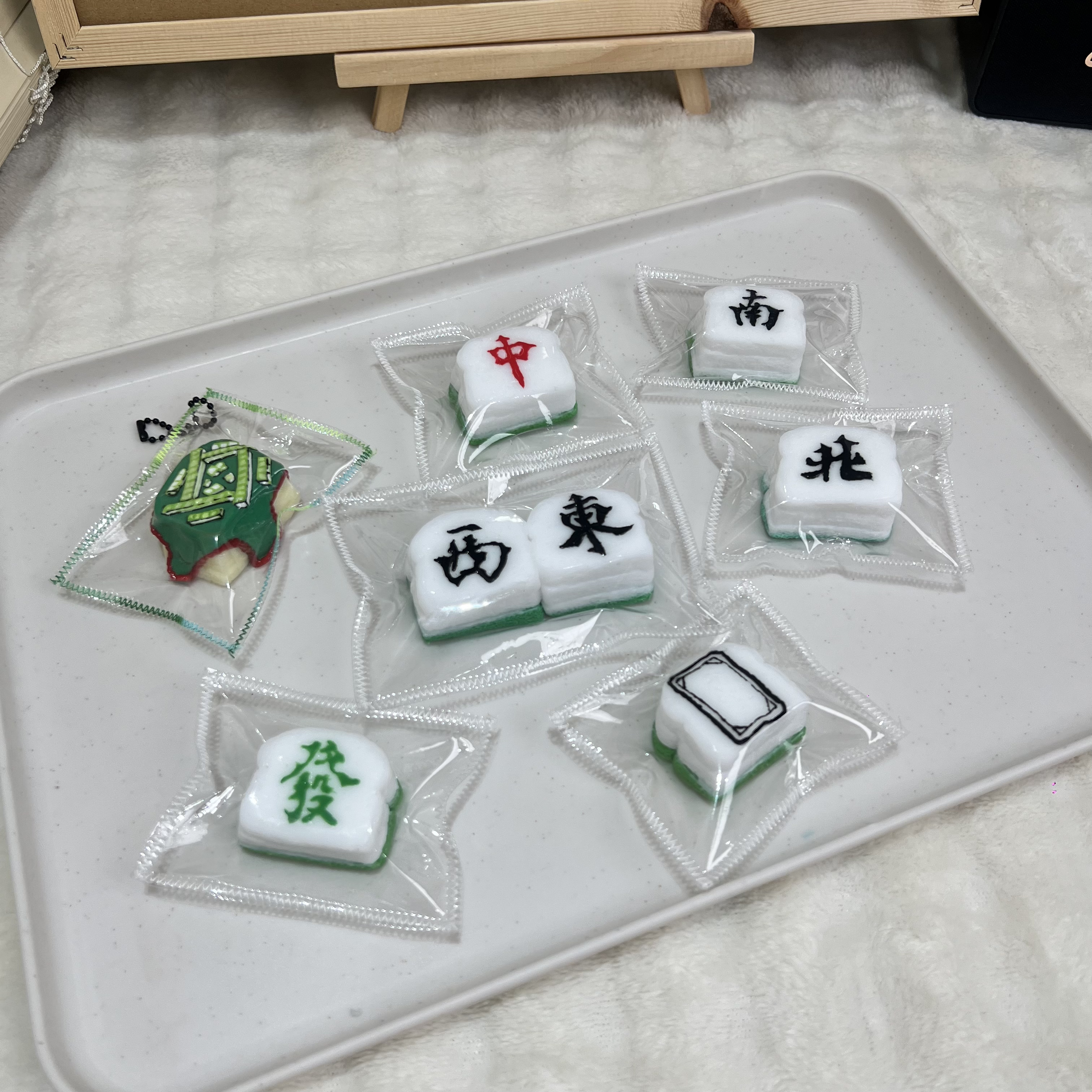 手绘麻将小吐司捏捏