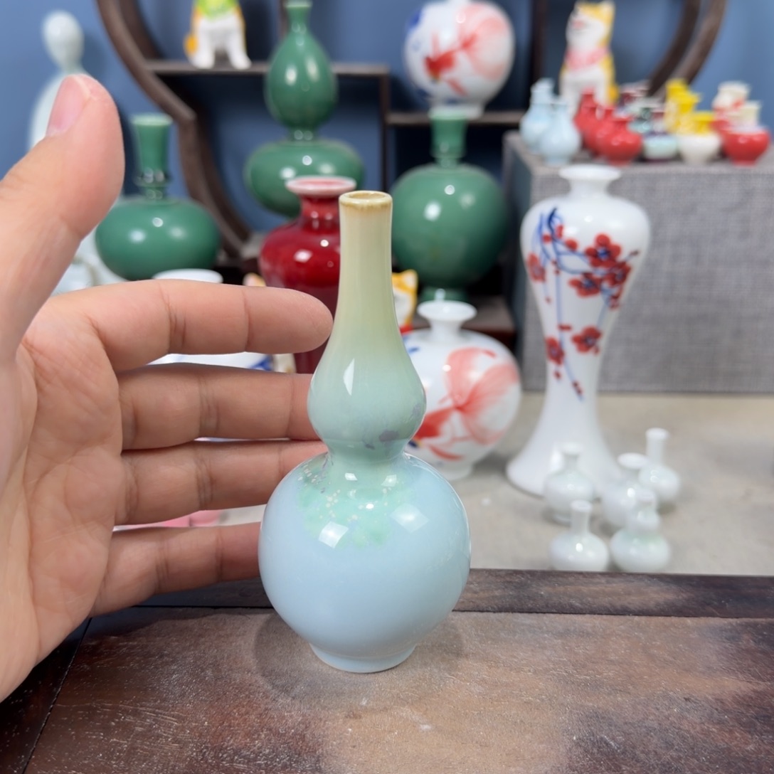 陶瓷手工小花器摆件