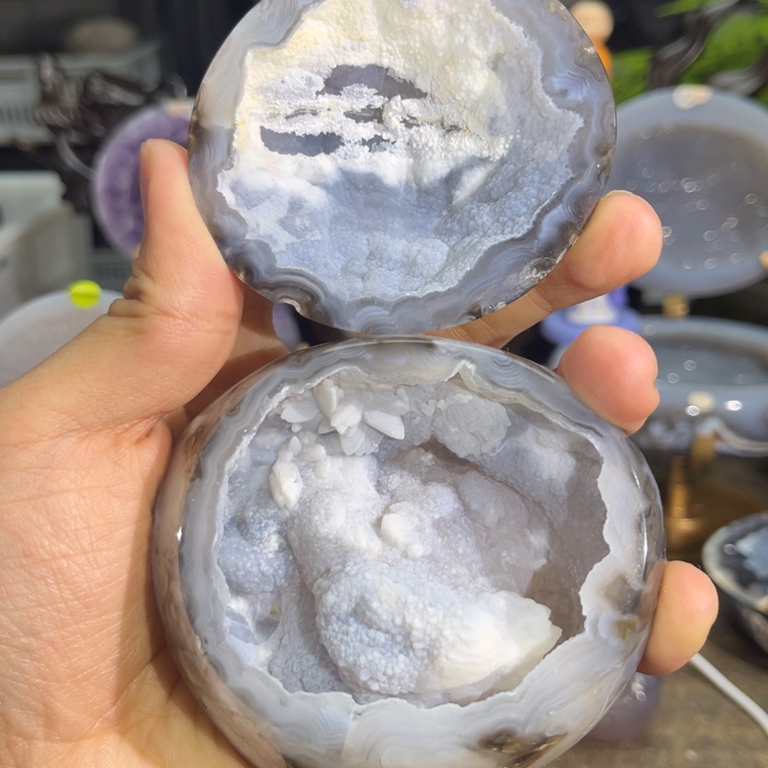 未镶嵌聚宝盆玛瑙/玉髓恢*