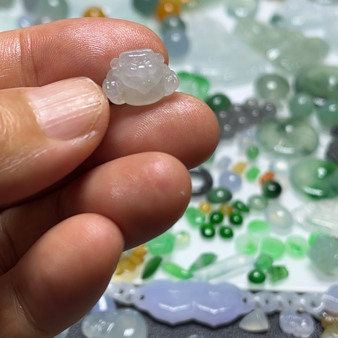 未镶嵌定制翡翠财神