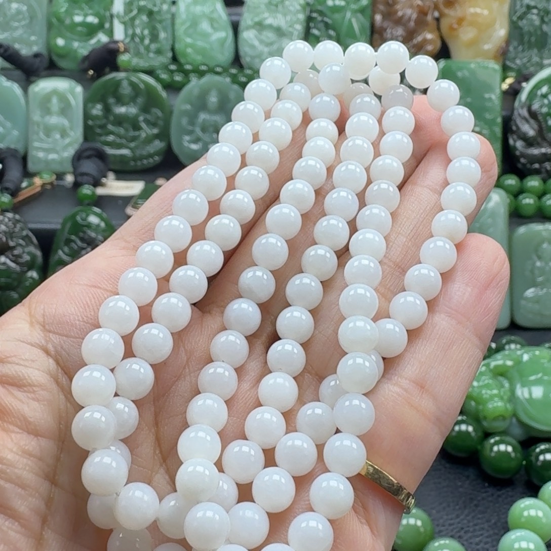 和田玉未镶嵌手链