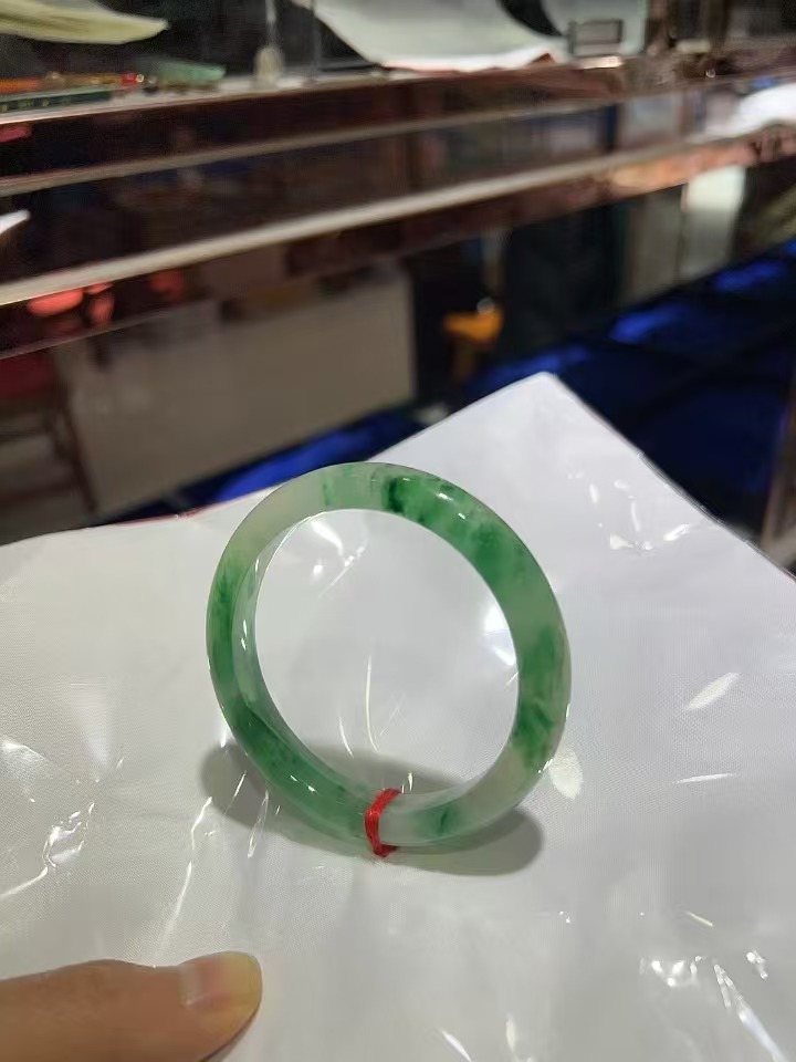 非金属珐琅手镯 高冰飘花手镯 送妈妈