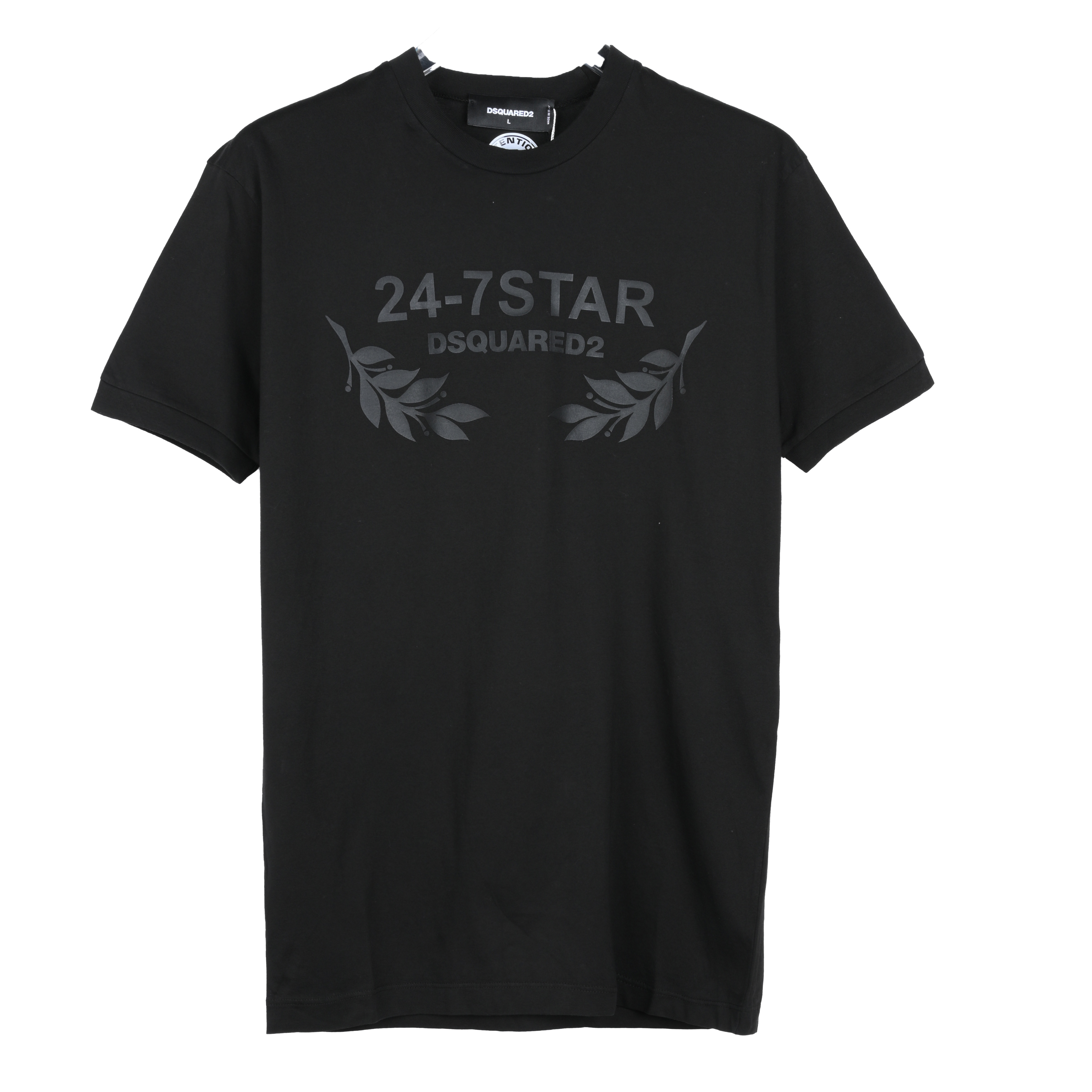Dsquared2字母数字图案印花男士短袖T恤 S74GD0232S22427900