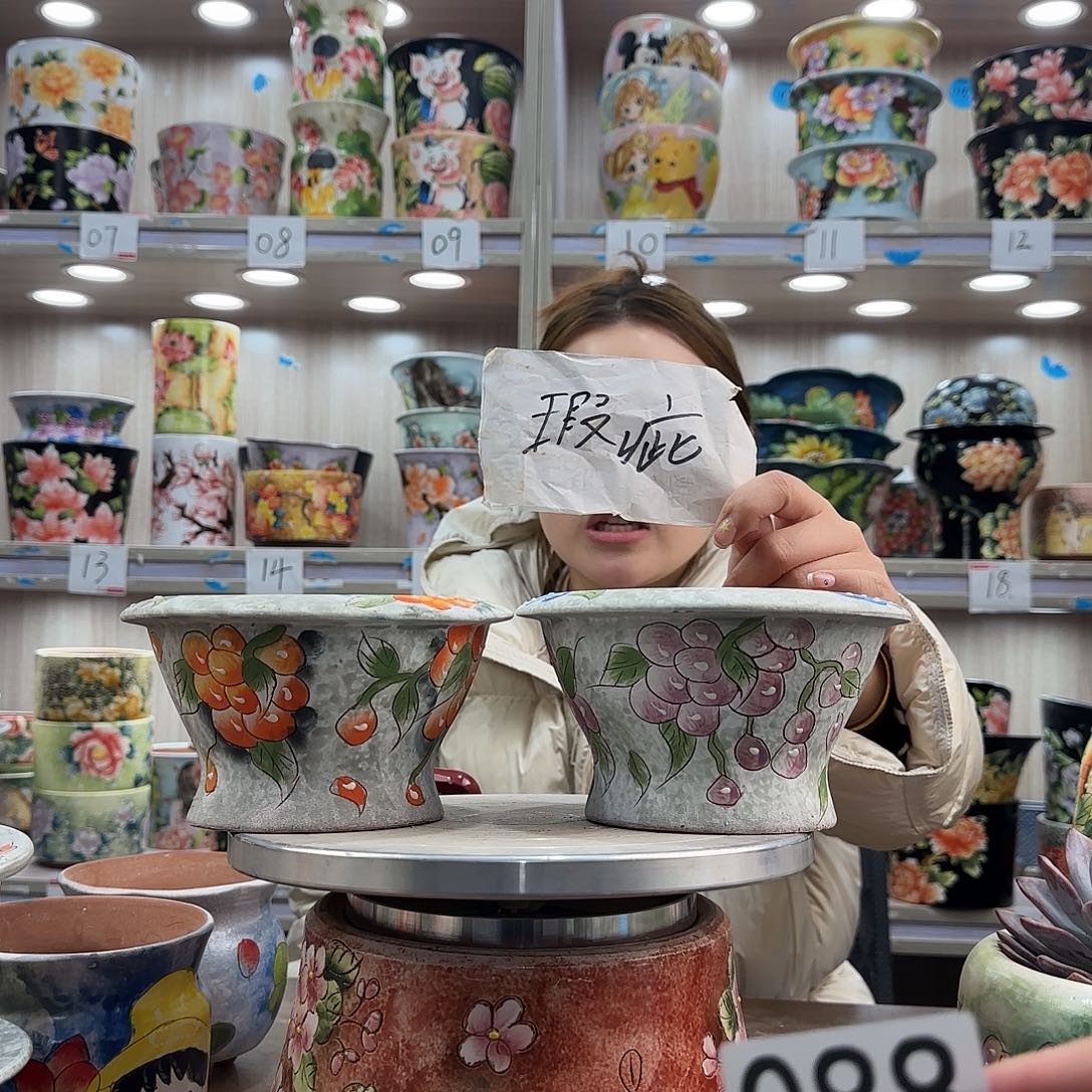 紫砂花盆瑕疵瑕疵088