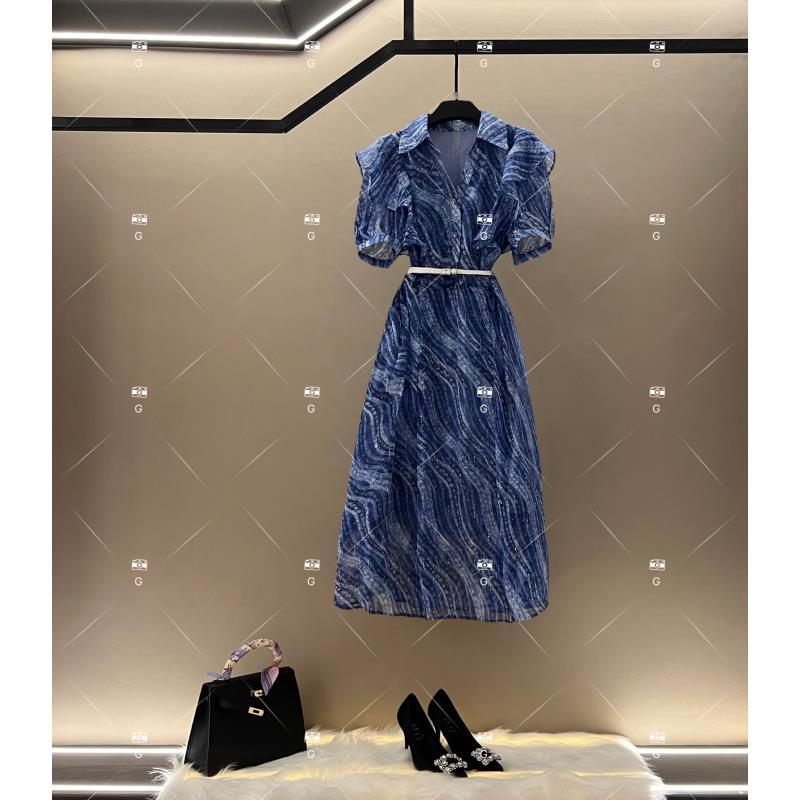 【M】春夏优雅百搭时尚显瘦气质连衣裙 GS-57216