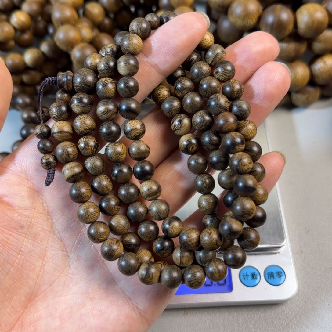 E***姐沉香香囊沉香芽庄白棋沉香留疤虎斑纹0.8尺寸