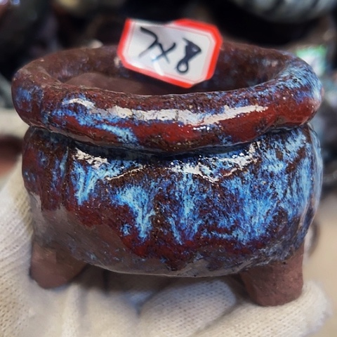 红陶粗陶花盆手工