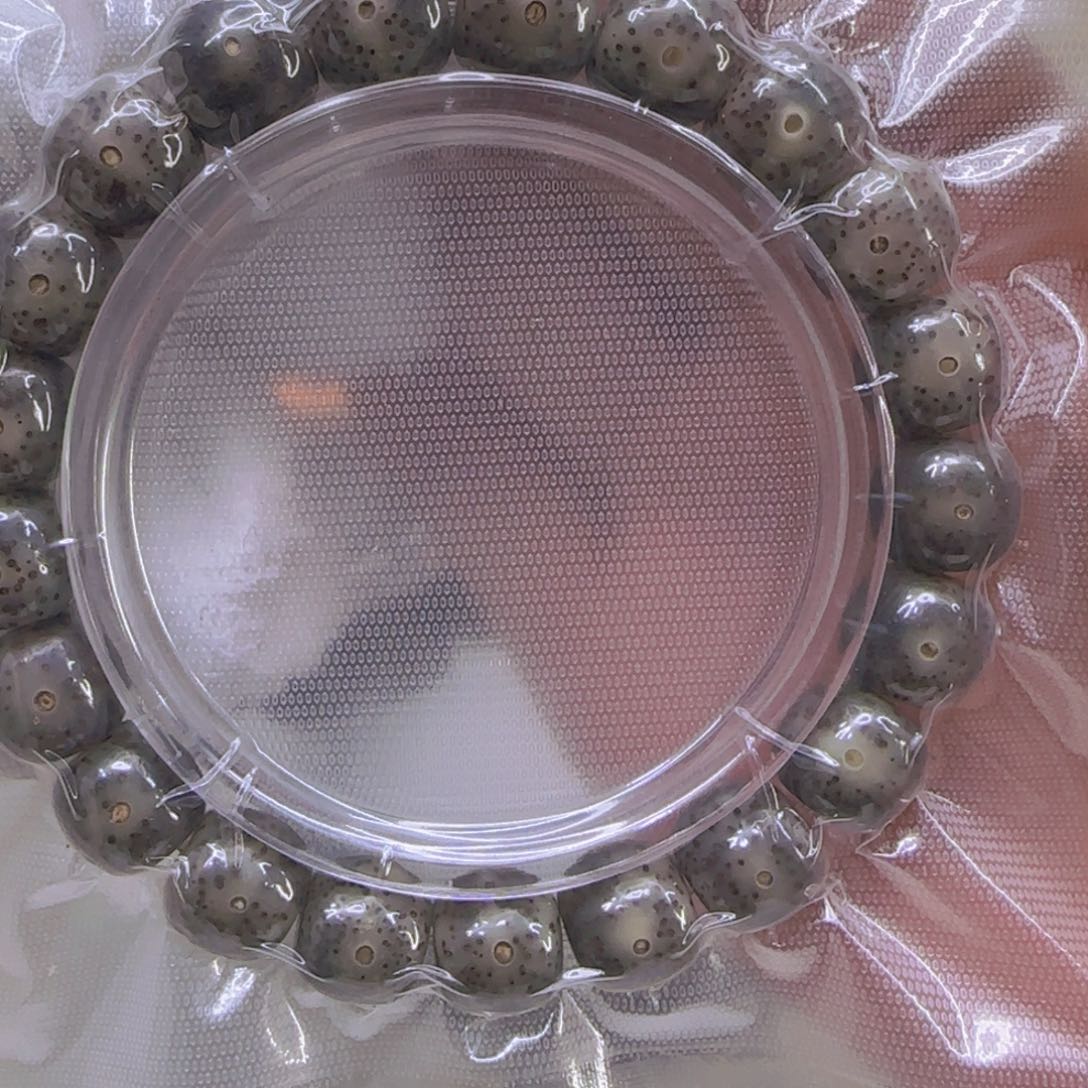 星月菩提手串12殿堂黑冰星月菩提1.1桶单圈