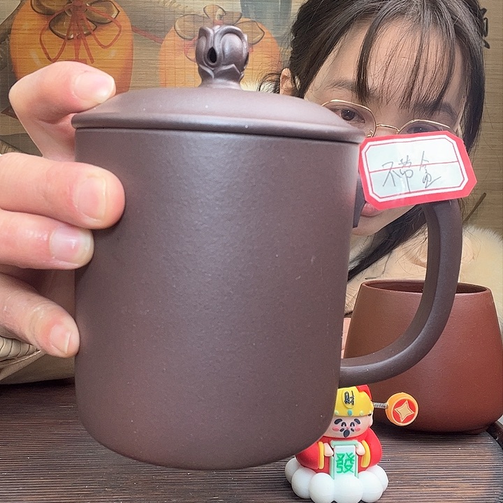 紫砂茶杯原矿紫砂杯