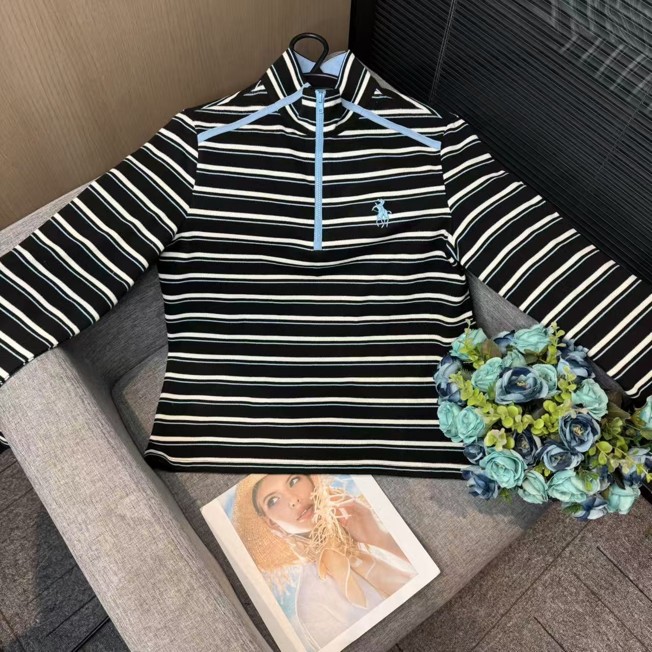 早秋新款时尚女士长袖上衣-G50777