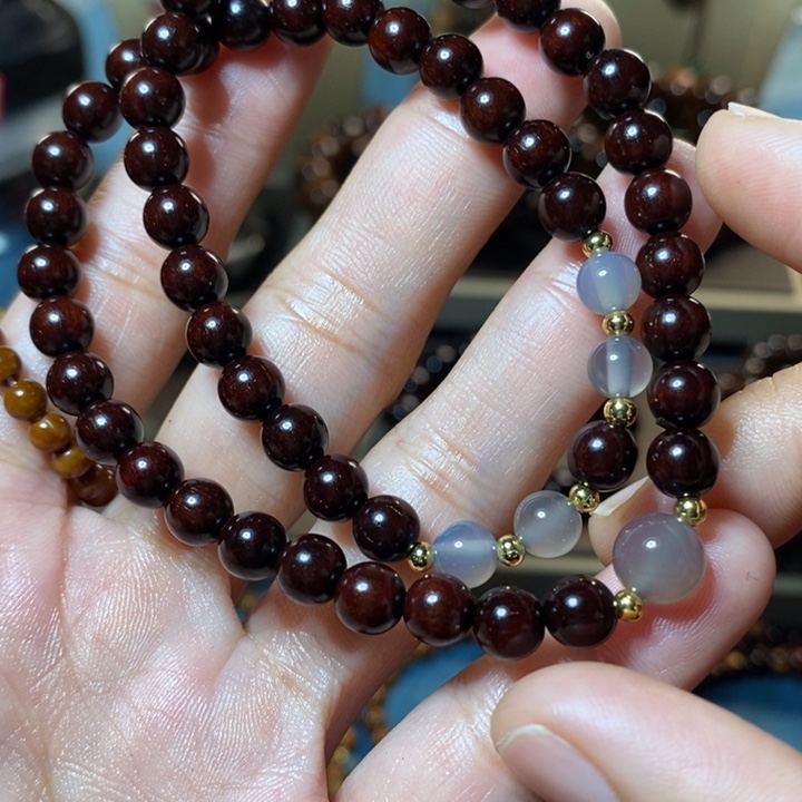 木印度小叶紫檀手串手链