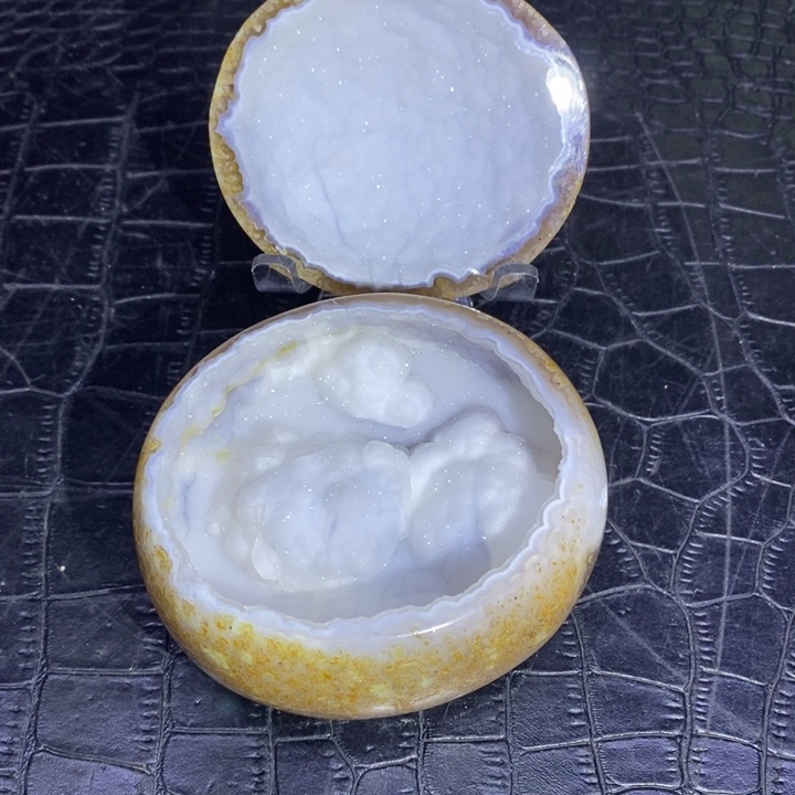 水晶福利雪景聚宝盆未镶嵌