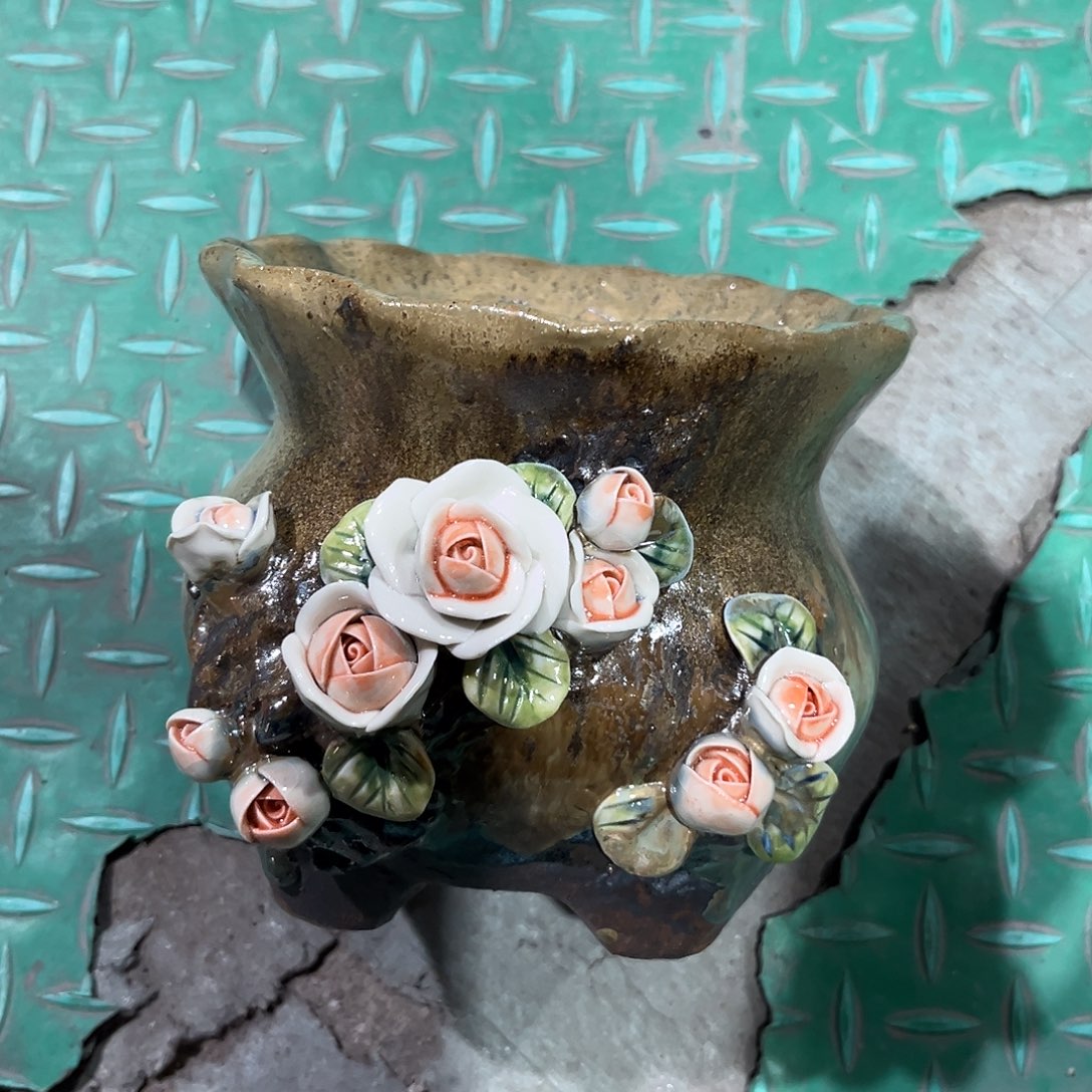小***了微瑕999 号陶然花器手工花盆