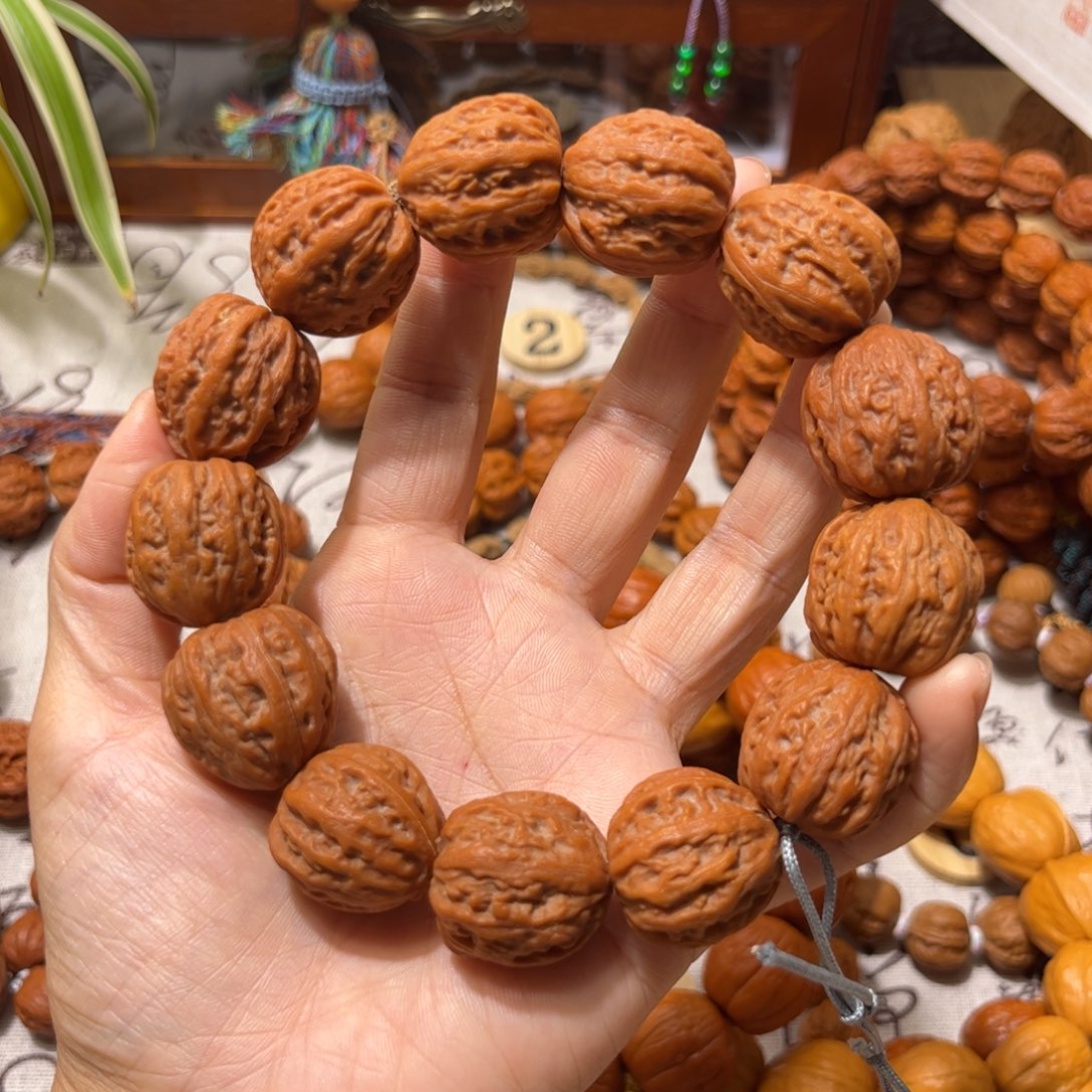 髮***旺桃核吊坠粗筋麦穗