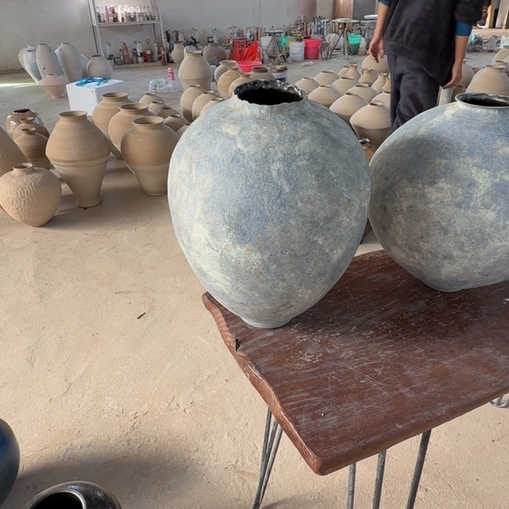 李***里瓷片景德镇手工花器