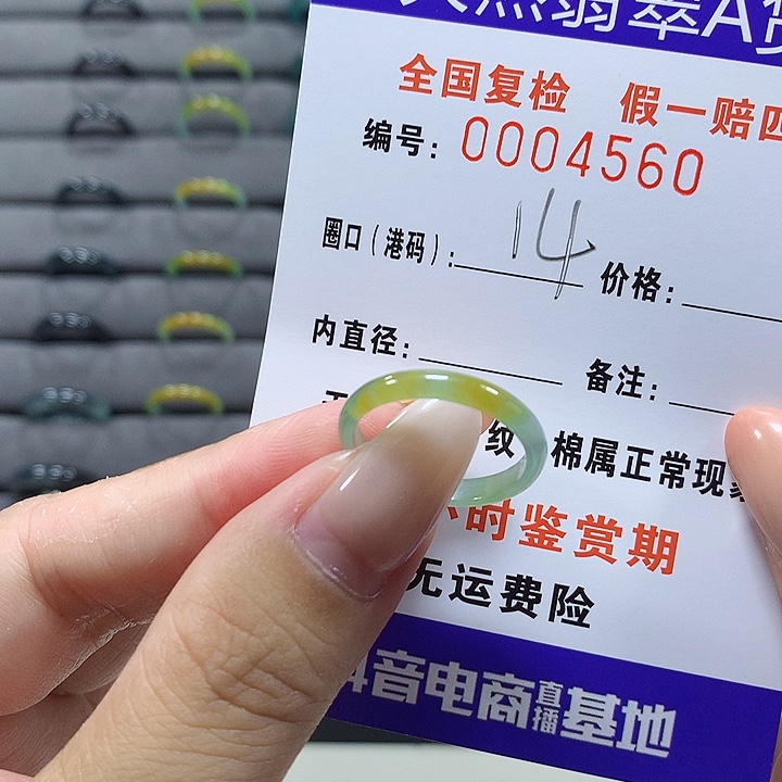 未镶嵌戒圈翡翠4560