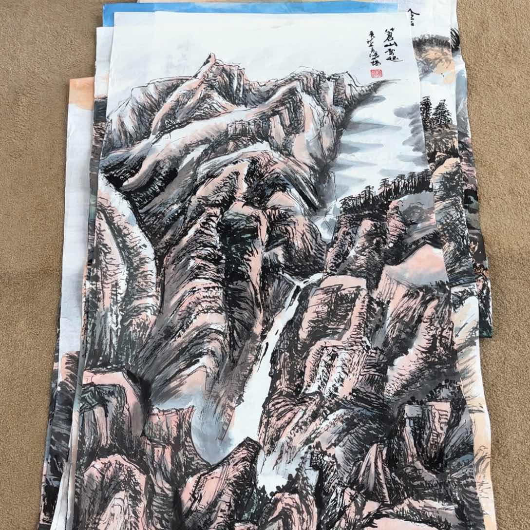 国画张兴桥四尺童