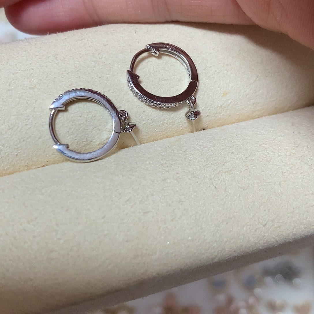 淡水珍珠耳饰银S925镶嵌