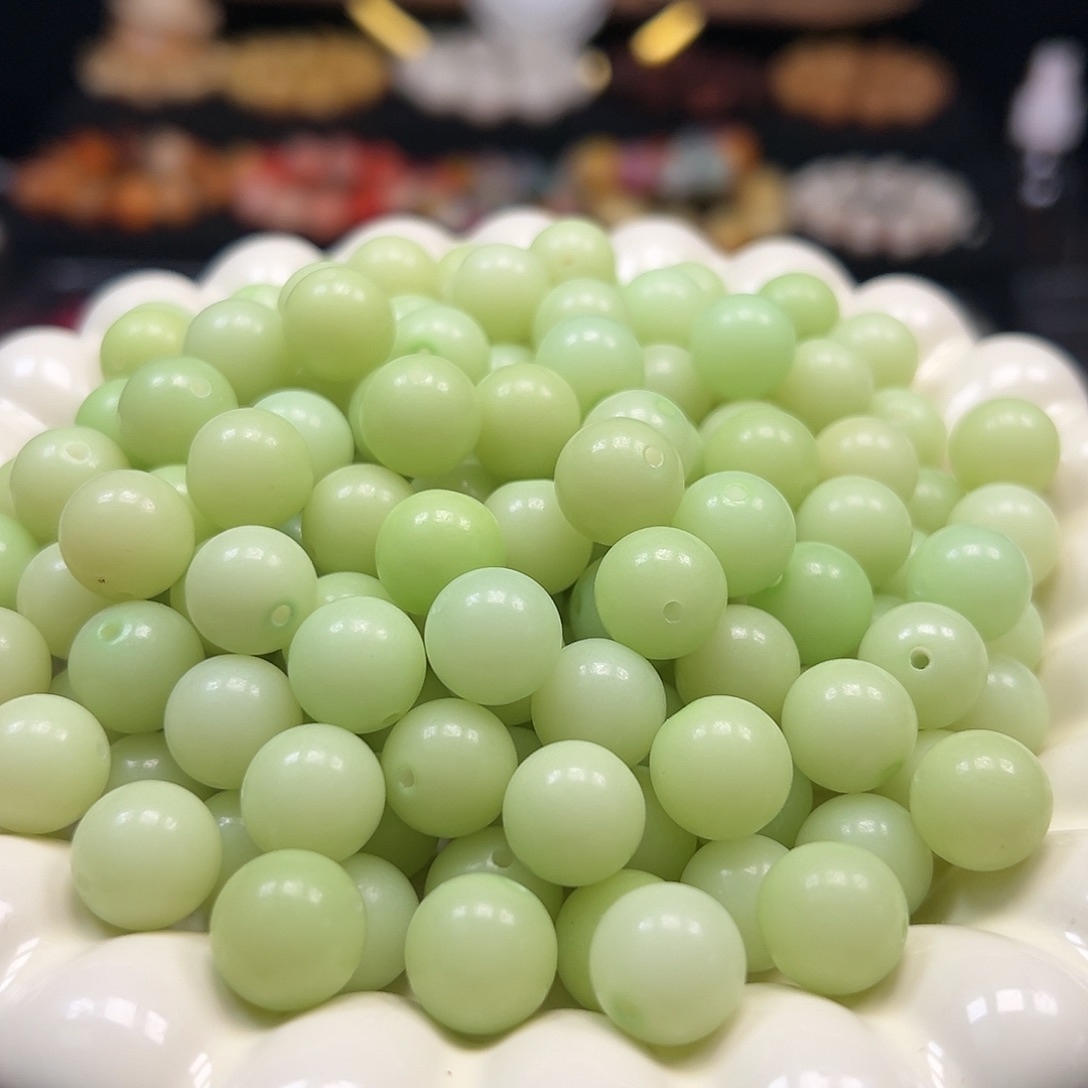 手串菩提根/象牙果卡12青苹果色圆120颗