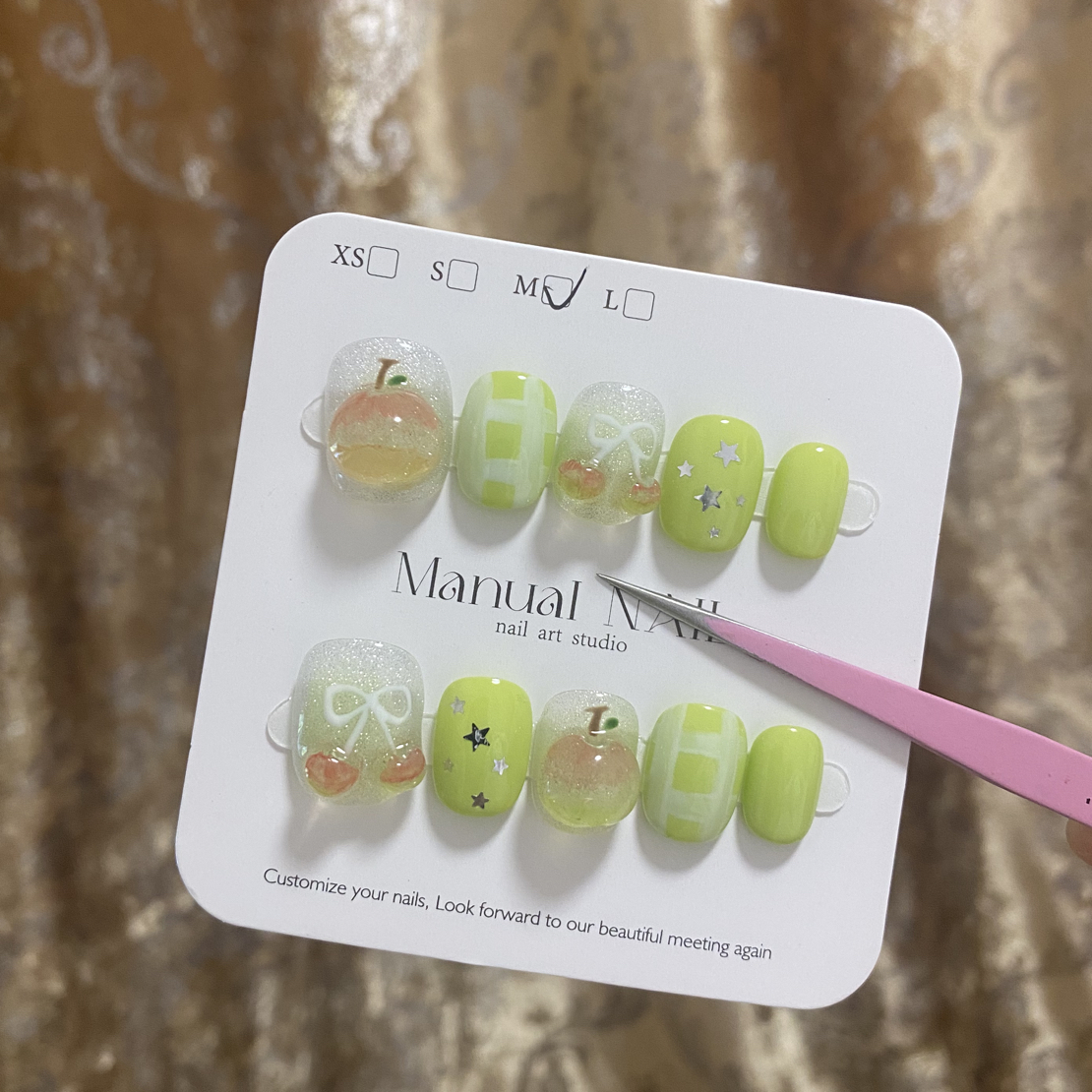 两单包邮 下单私信客服 可爱卡通捏捏纯手工穿戴甲