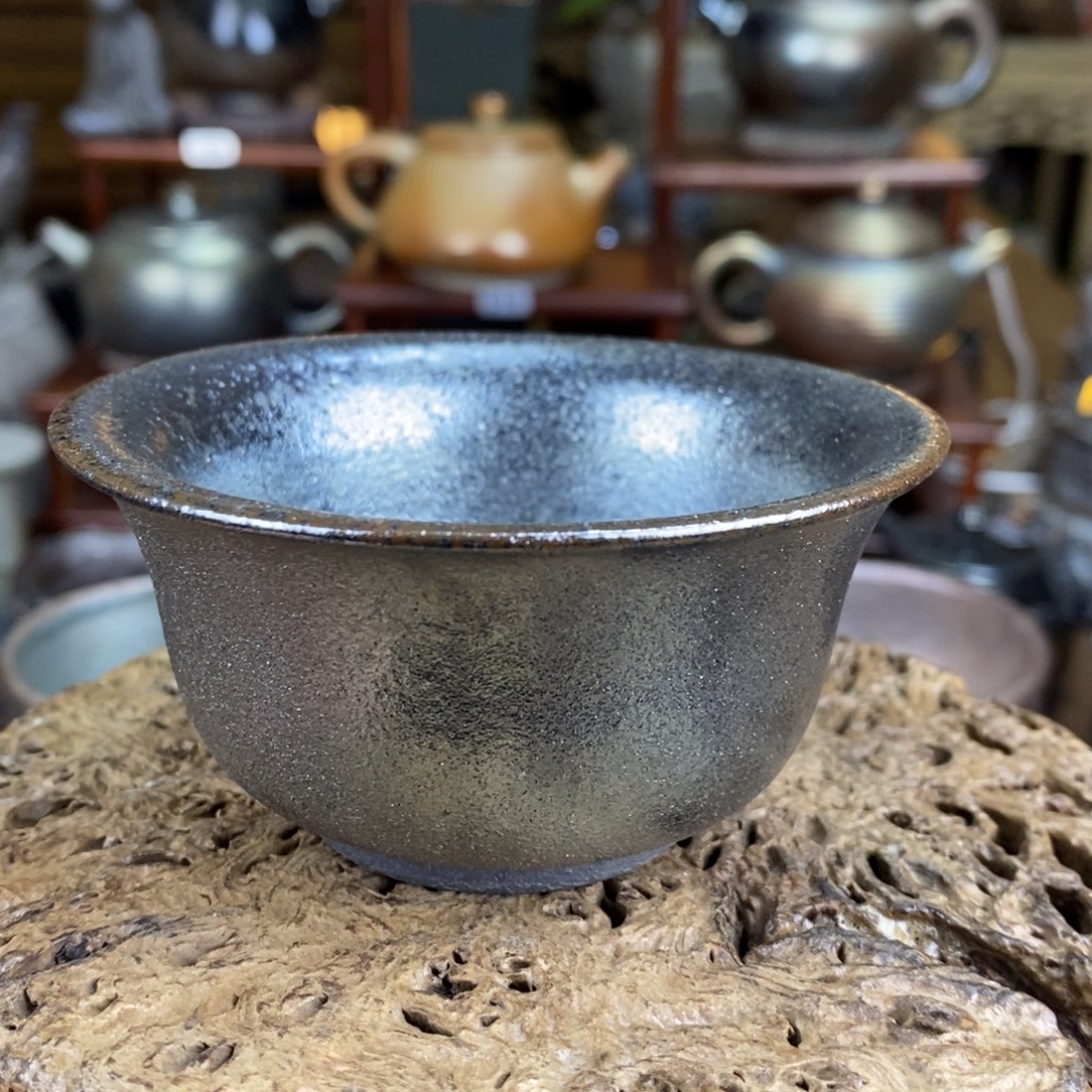 建水紫陶，柴烧茶器，新春大漏