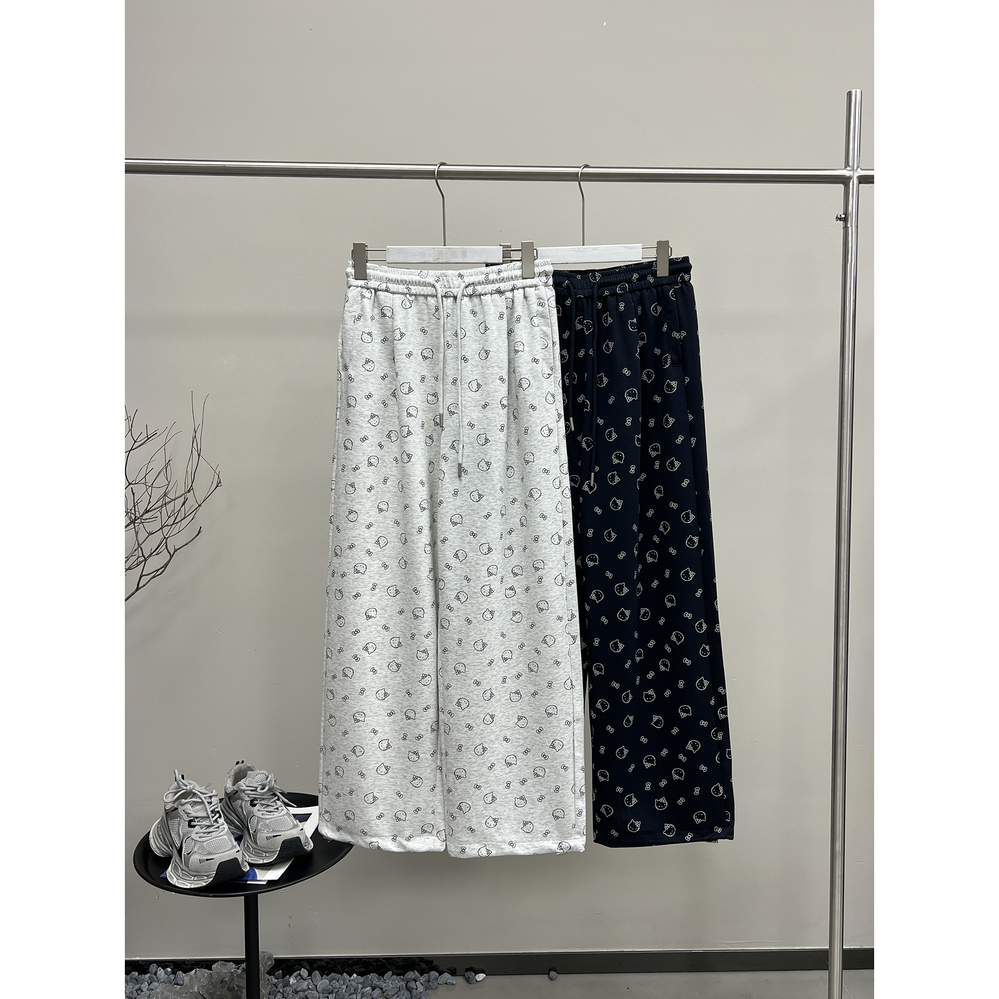 夏季薄款可爱kitty猫束脚卫衣裤K177