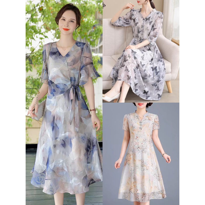 C201-300气质淑女连衣裙显年轻
