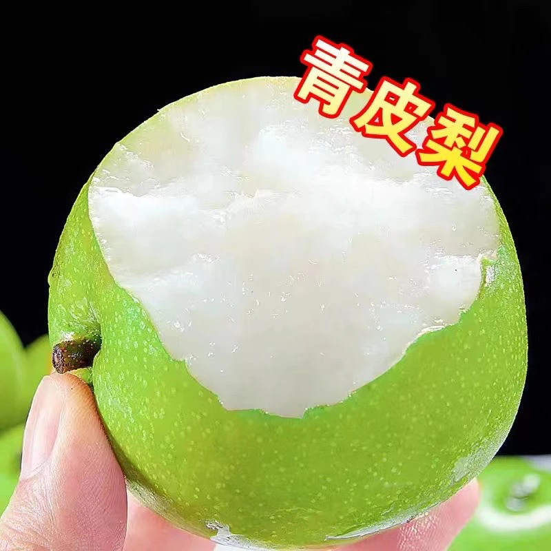 【今年新梨】砀山青皮蜜梨酥脆皇冠梨无渣爽口雪梨好甜新鲜水果无渣