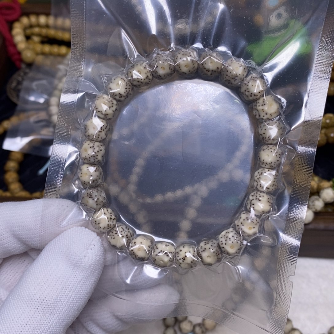 吊坠星月菩提双留白无相单圈9*8