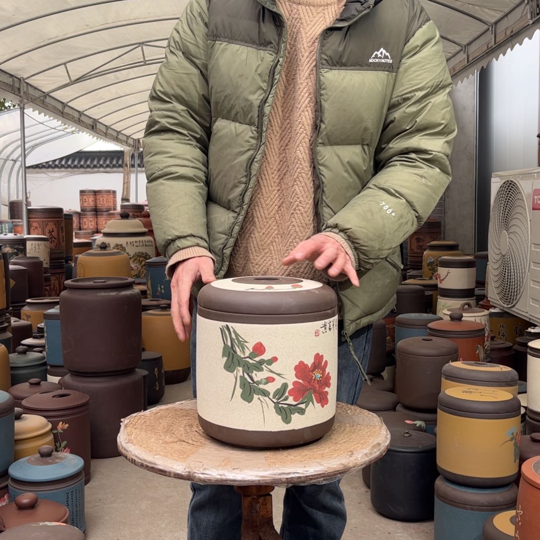 紫砂茶叶罐8饼茶叶罐