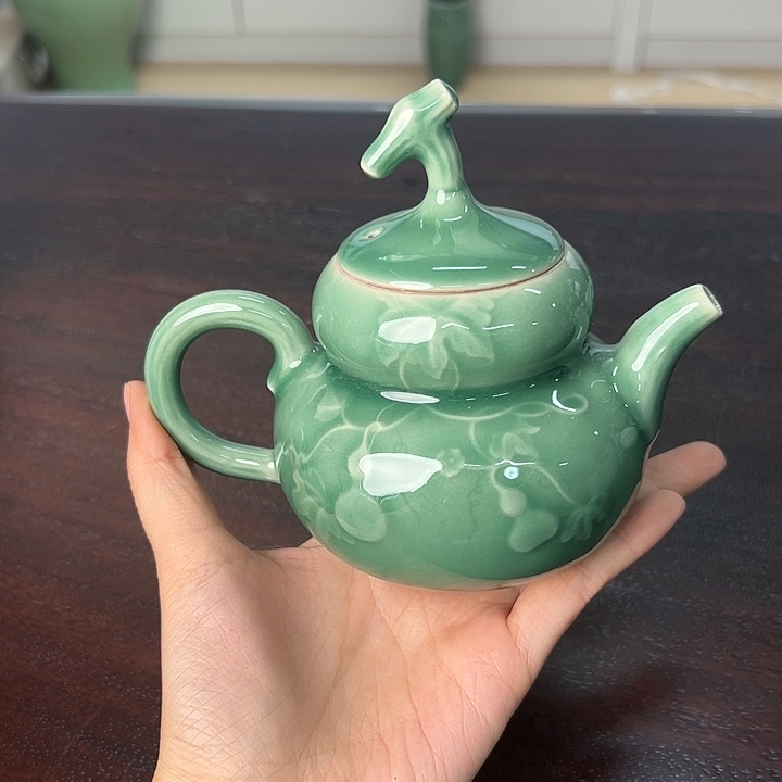 龙泉云间青瓷小米茶器