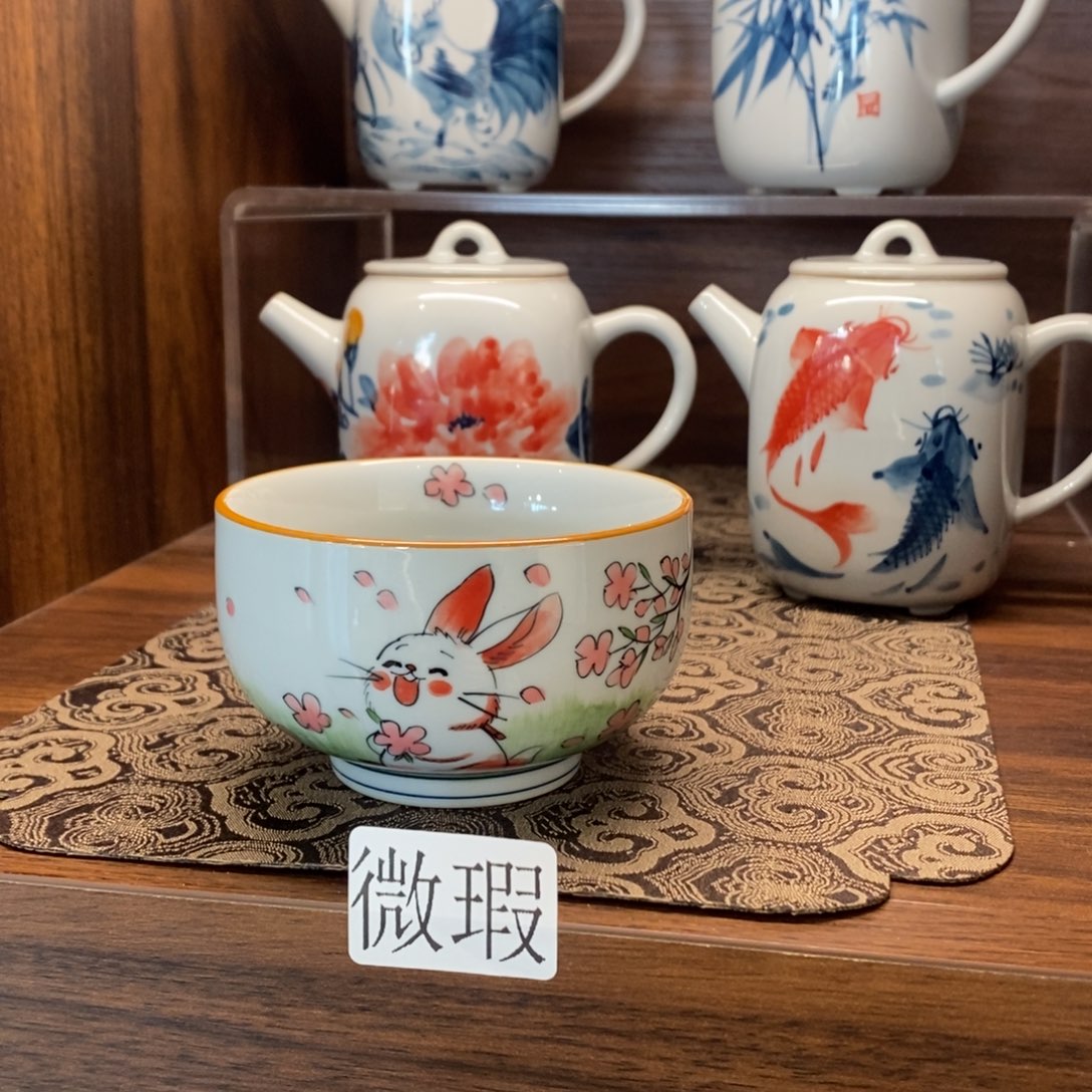 釉下彩手工绘制手工绘制