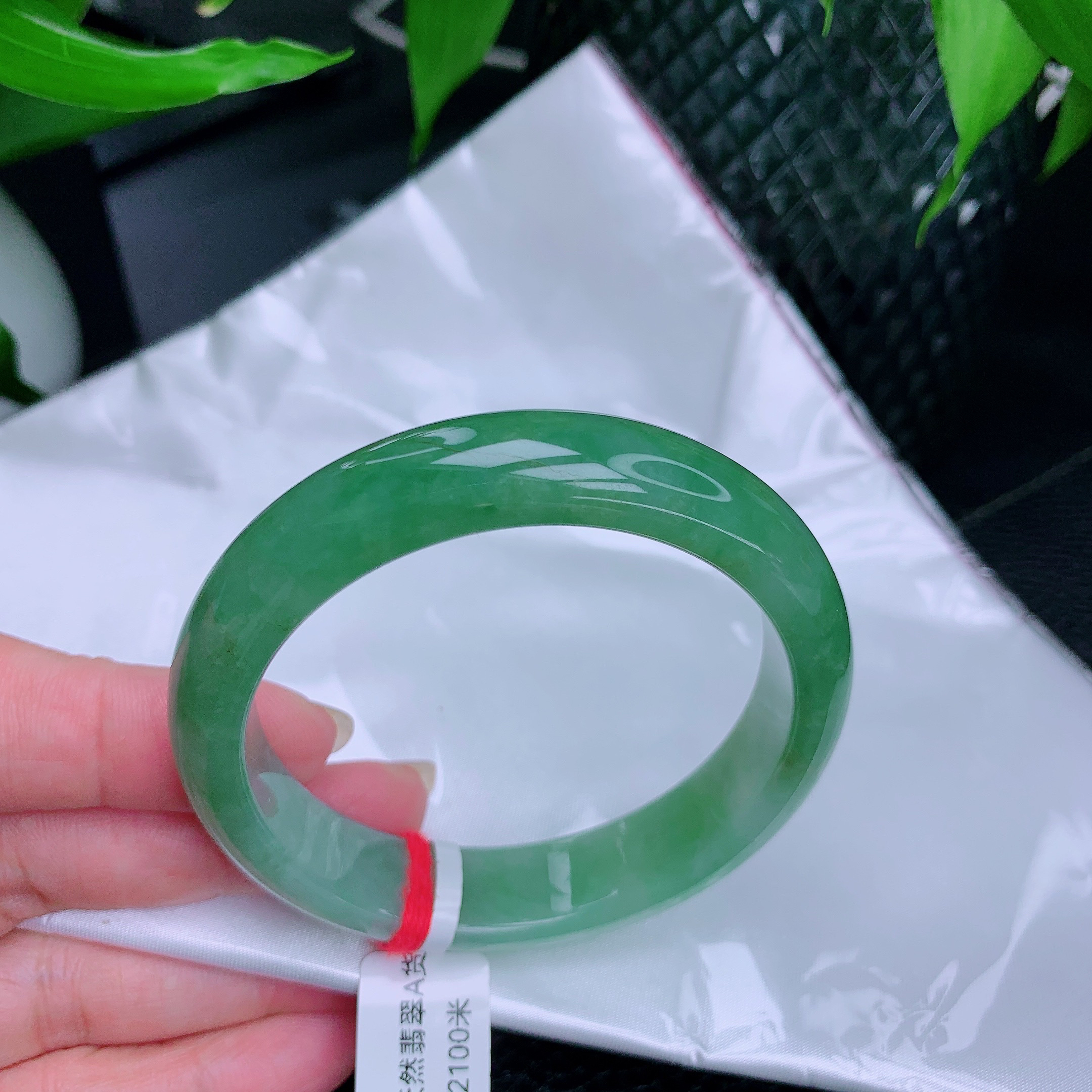 缅甸天然翡翠A货正圈2100