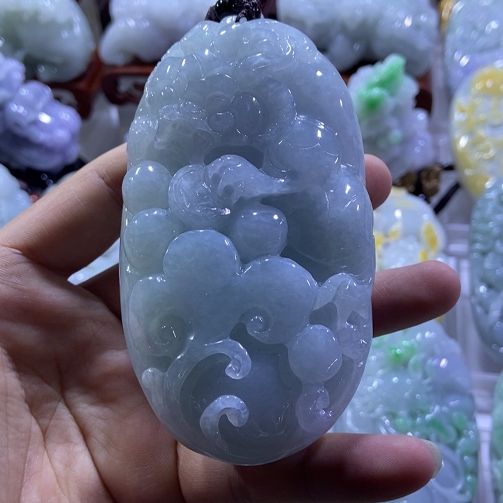 翡翠未镶嵌把件貔貅