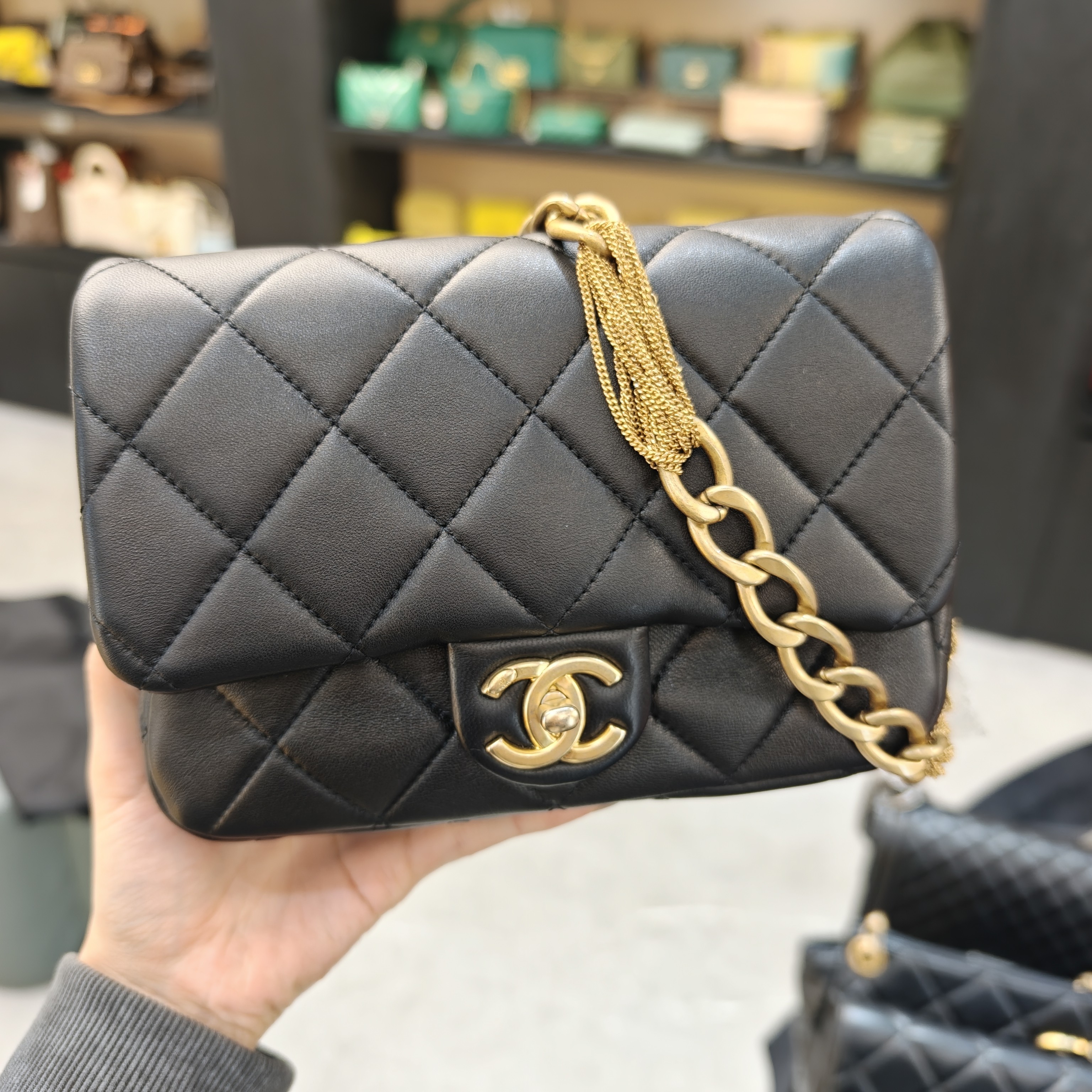 95新 Chanel/香奈儿 98新 奢总管/单肩hobo包/芯片