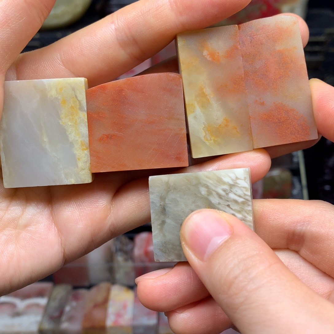 印石巴林石赠送冻石闲章9