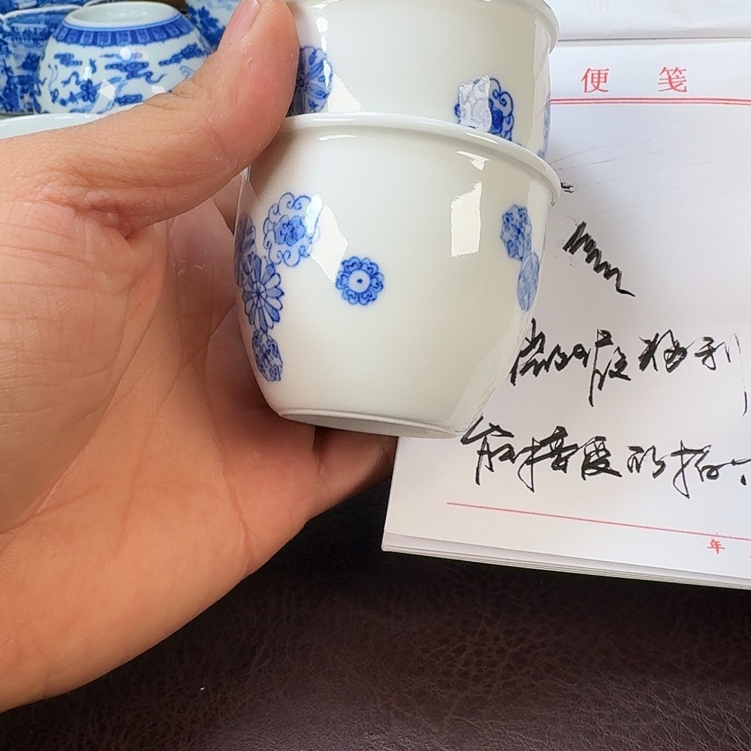 瓷片当代景德镇陶瓷手绘茶具